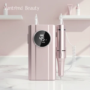 45000 RPM Rechargeable Nail Drill Professional Electric Cordless E File Portable Manicure Kit For Salon Home