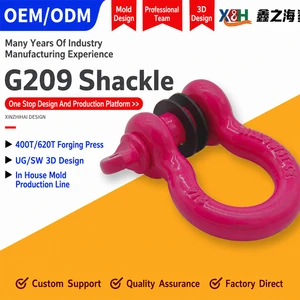 Heavy Duty High Strength Stainless Steel 304 Carbon Steel Drop Forged Anchor Shackle Screw Pin Bow Shackle Rigging Shackle