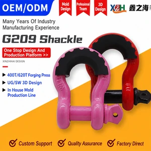 Heavy Duty Alloy Steel Hot Dip Galvanized Bow Shackle Anchor Shackle Screw Pin Rigging Shackle