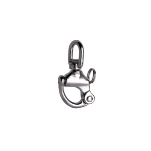 High Quality Stainless Steel 304/316 Quick Release Snap Shackle With Swivel Eye