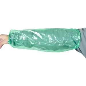 Factory Price Disposable Sleeve Covers for Arms Over Sleeves Latex-free With Elastic Ends Green
