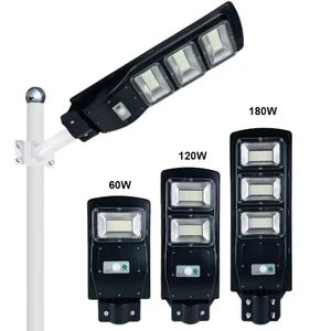 Intelligent Light-control Solar Street Light Motion Sensor All-in-One ABS IP65 Waterproof 60W-180W 120 Beam Angle LED