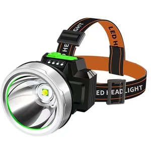 Aluminum Reflector Cup Headlamp 2400mAh Battery 1000 Lumens Waterproof USB Rechargeable LED Headlight Outdoor Farming Head Lamp