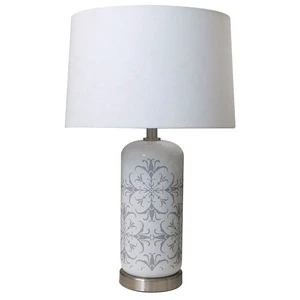 Hand-painted Floral Pattern Ceramic Table Lamp Hotel Rooms Bedside Lamp Living Room Sofa Cabinet Decorative Table Lamp