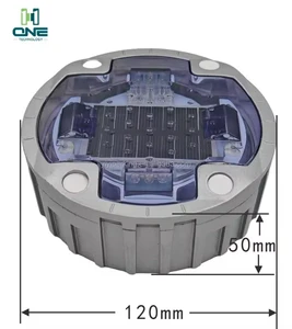 Anti-Corrosion Fade Resistant Plastic Solar Road Light LED RGB Color Options CE/RoHS Certified for Municipal Engineering