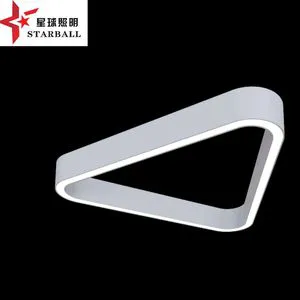 Customizable Triangular LED Linear Light High CRI 90 IP20 Rated 5-Year Warranty Fast Assembly Aluminum Profile Lighting for