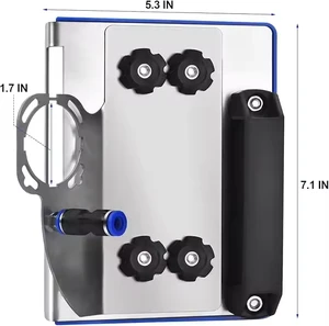 45 Degree Tile Chamfer Jig Bevel Cutting Guide With Water Spray Device For Ceramic Marble Angle Grinder