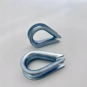 European Type Galvanized Thimble Rigging Hardware M1.5-M50 Steel Wire Rope Thimble