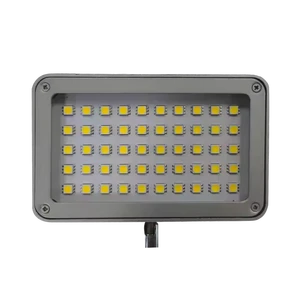 Portable Aluminum LED Exhibition Arm Light 12W Silver for Trade Show Equipment Easy Installation Different Backdrop Stand Photo