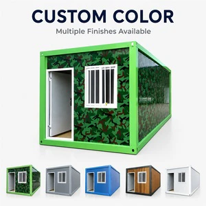 Multifunctional Quick-Install Modular House Fireproof Tiny House 40 Foot Container Homes With Light Steel Structure Frame