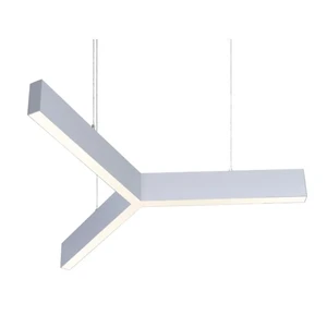 Hanyin Minimalist Skyline Curved Linear Corner Ceiling Profile Light 4ft Supermarket Linear Led Tube Light Commercial
