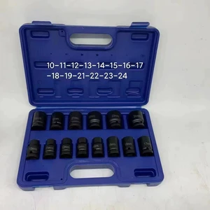1/2 Inch 14 Piece Complete Set DT Long Short Sleeve Group Pneumatic Sleeve Small air Cannon Sleeve for Car Repair