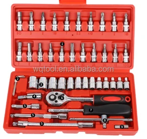 Combination Set of Household Hardware Tools Electric Drill Impact Sleeve for Car Maintenance Customizable OEM Toolbox Loading