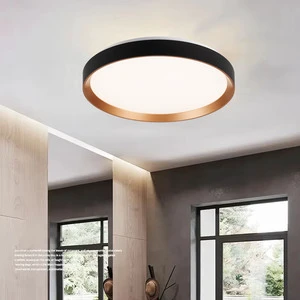 Modern Minimalist Iron Acrylic Round LED Ceiling Lamp Indoor Dimmable Decoration Ceiling Light Fixtures for Bedroom Study