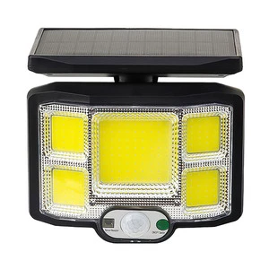 Outdoor 3 Lighting Modes Solar Wall Lamp with Remote Control