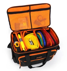 TINYAT Tool Bag Backpack Durable Electrician Backpack With Multiple Pockets Heavy Duty Tool Bag For Hand Tools Waterproof Black