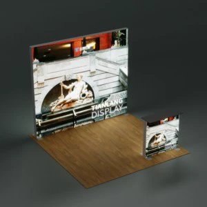 TianLang 3m X 3m Exhibition Booth Light Box LED Advertising Light Boxes for Indoor Trade Shows Aluminum Square All 3 Open Sides
