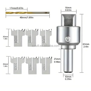 VUILI Polished Non-Powered Ring-Knife Combination Set Woodworking Milling Cutter Buddhist Bead Cutter Thimble Making Tool OEM