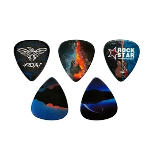 Wholesale OEM Custom Celluloid Material Electric Guitar Picks With Various Color Guitar Picks Custom Design