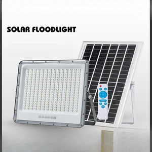 Outdoor solar floodlights, lens high brightness, garden, household lighting, ultra bright waterproof light control