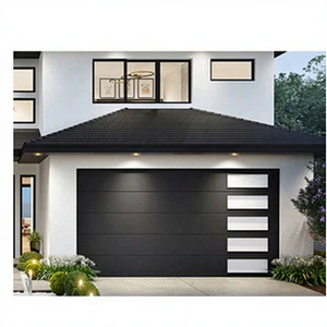 Modern North American Garage Door Style Automatic Aluminum Alloy Finished Roll Up Garage Door For Villa