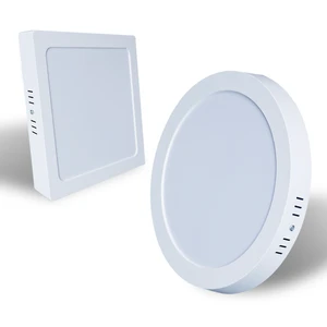 Luces Luz Led Plafon LED De Sobrepor Surface Mounted Led Panel 12w 18w 24w 36w Round Square Led Panel Light