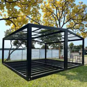 DYCE1 Factory Direct Expandable Flat Pack Prefabricated Shipping Container House 40ft Big Space Kitchen Breathable Outdoor