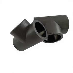 Premium plumbing fittings hdpe pipe fittings Chemical Resistant Corrosion-resistant Butt-Welding Straight Tee with 3-Year Warranty