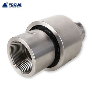 304 Stainless Steel High Pressure Hydraulic Rotary Joint Universal Swivel Union Female X Male Threaded Connection