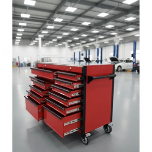 CE Professional 15-Drawer Rolling Tool Box Customizable OEM Storage Solution for Garage Organizer Warehouse Rolling Tool Box