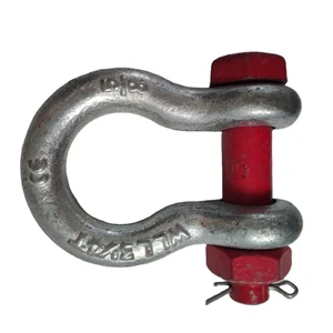 Factory U.S Type Heavy Duty Drop Forged Screw Pin Anchor Shackle Bow Shackles G-209 Galvanized Surface Treatment