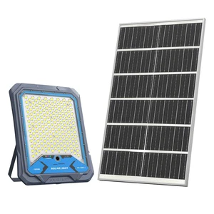 Industrial 1500W Solar LED Floodlight High Power Parking Lot Light IP66 Outdoor Street Lamp with Smart Motion Sensor