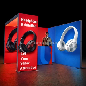 3x3m Reusable Trade Show Booth Display Modular Exhibition Booth Advertising Light Boxes Expo Booth