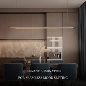 LE011 Minimalist Linear Hanging up and Down Light 36w LED Ceiling Pendant Linear Light for Modern Living Room Kitchen