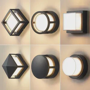 Bedroom Living Room Creativity Moon Lamp Aluminum 90-265V Home Outdoor Lighting Wall Decor LED Waterproof Wall Lamp