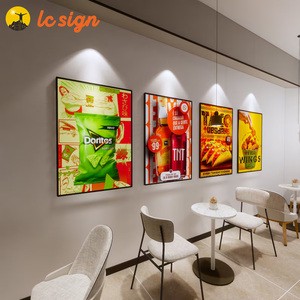 Hot Selling Lc Light Box Ultra-thin Light Box For Cafe Bar Memu Light Box