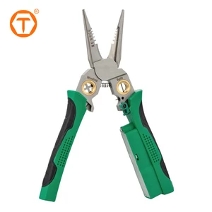 Multifunction 8 In 1 Electrical Repair Tool Wire Crimper Stripper Pliers With Voltage Tester For Cutting Pulling Wires