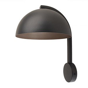 For CUL Certified Custom Black Iron LED Modern Hotel Wall Lamp Sconce Gold Dome Shade E26 Socket for Hallway Corridor FNG218