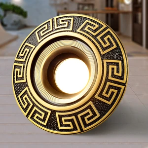5W 7W 10W 12W Retro Brass Led Downlights Indoor Decorative Living Room Ceiling Round Recessed Spotlight Corridor Lamp