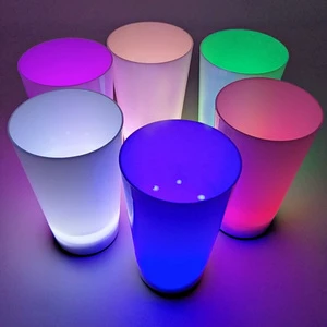 12oz/14oz/16oz Glowing Cup Water Sensitive Led Light Cups for Bar