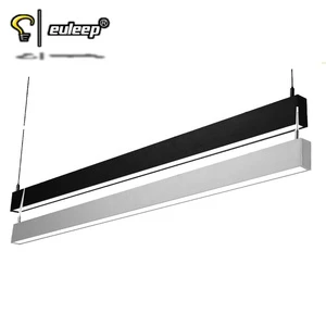 white black aluminum profile 40w led linear light 1200mm slim suspended linear light 4ft for pendant ceiling linear light