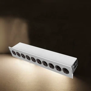 5-Year Warranty 2700K-4000K Color Indoor Lighting Recessed Linear Light Aluminum 10 LED IP44 Rated Dimmable Strip Light