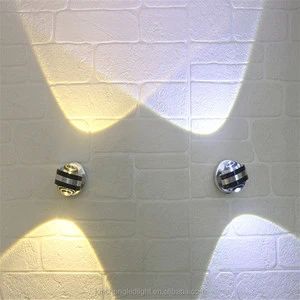 New Style Yellow Green Red Led Aluminum Double-side 6W Wall Sconce Lamp Aisle Corner Stair Light Lampara LED