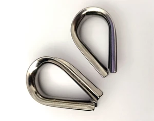 US Type Thimble G411 Stainless Steel 304 and 316 Wire Rope Thimble
