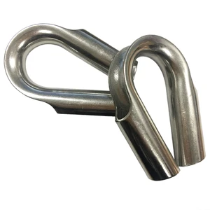 Stainless Steel 304/316 Metric Tube Thimble for Wire Rope Accessories Polished Surface Customized Size