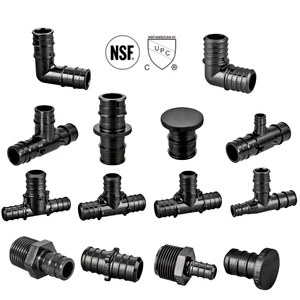 BODE Free Sample Certified NSF UPC PEX Pipe Fittings Black PPSU Press Fitting F1960 POLY-ALLOY PEX Fittings