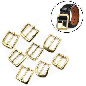 Wholesale Customizable Top Quality Vintage 40mm Solid Brass Belt Buckles Single Pin Belt Buckle for Men's Jeans