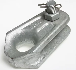 Vilun Hot Dip Galvanized Steel Thimble Clevis Anchor Clamp Shackle Dead End Electrical Connection Cable Termination Power