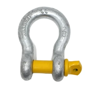 LC6.5Ton 7/8inch D Ring Shackles Carbon Steel Screw Pin Anchor Shackle for Traction Steel Wire