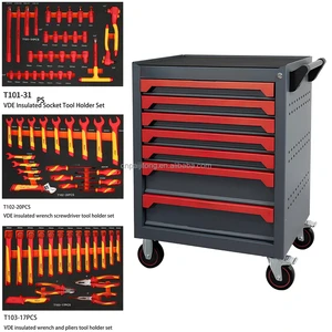 Tool Storage Auto Repair Tool Set 68 Pcs Customized Tool Set Tool Box Cabinet Cart with Complete Tool